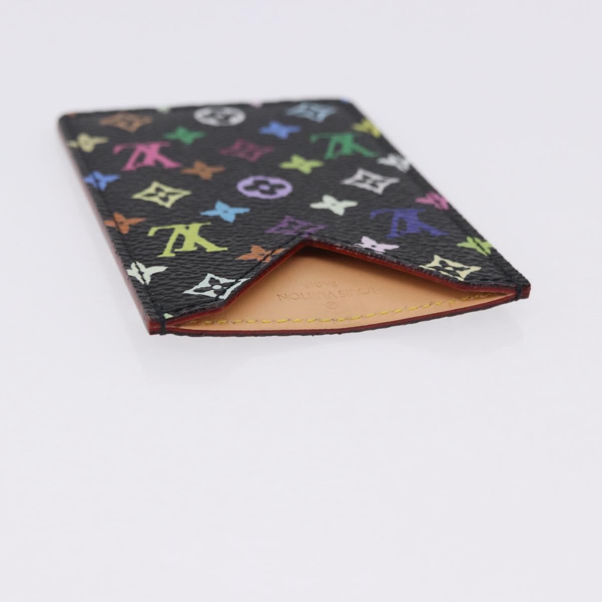 LOUIS VUITTON Monogram Multicolor Etui Hand Mirror Black M92651 LV Auth 192940V