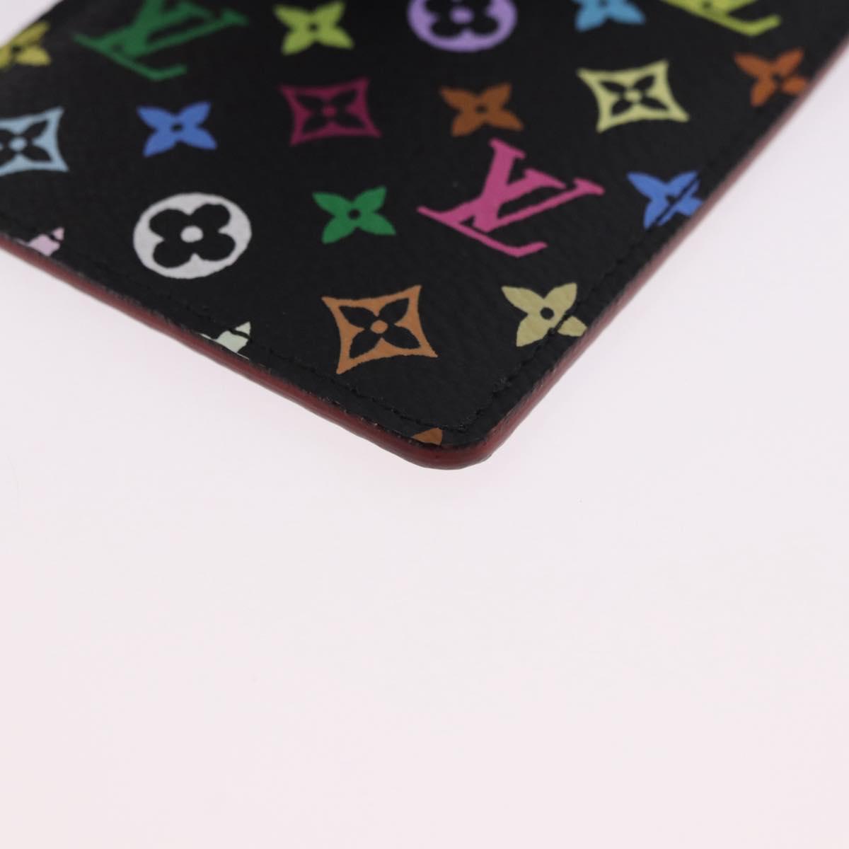 LOUIS VUITTON Monogram Multicolor Etui Hand Mirror Black M92651 LV Auth 192940V
