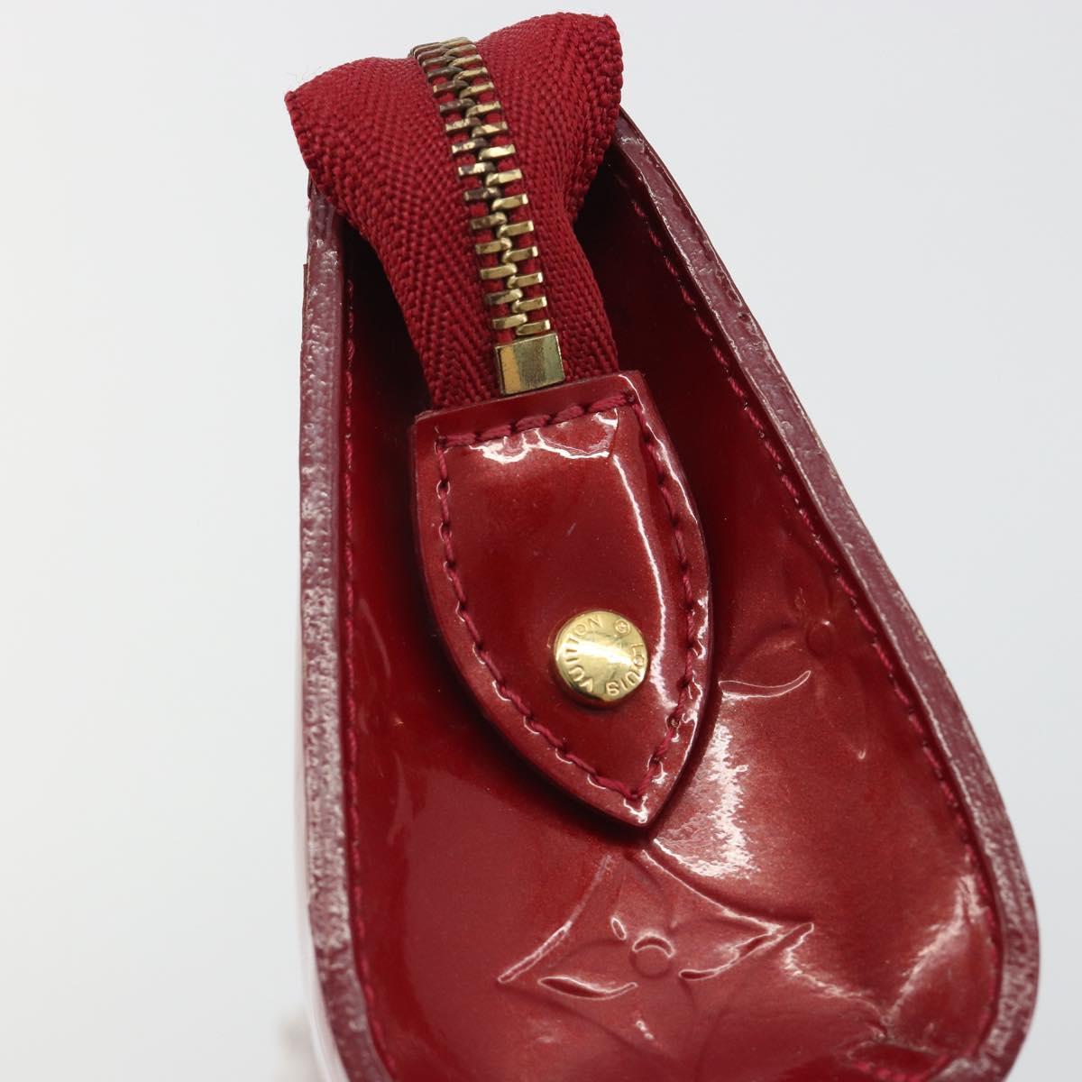 LOUIS VUITTON Monogram Vernis Trousse Cosmetic Pomme D'amour M93568 Auth 192945