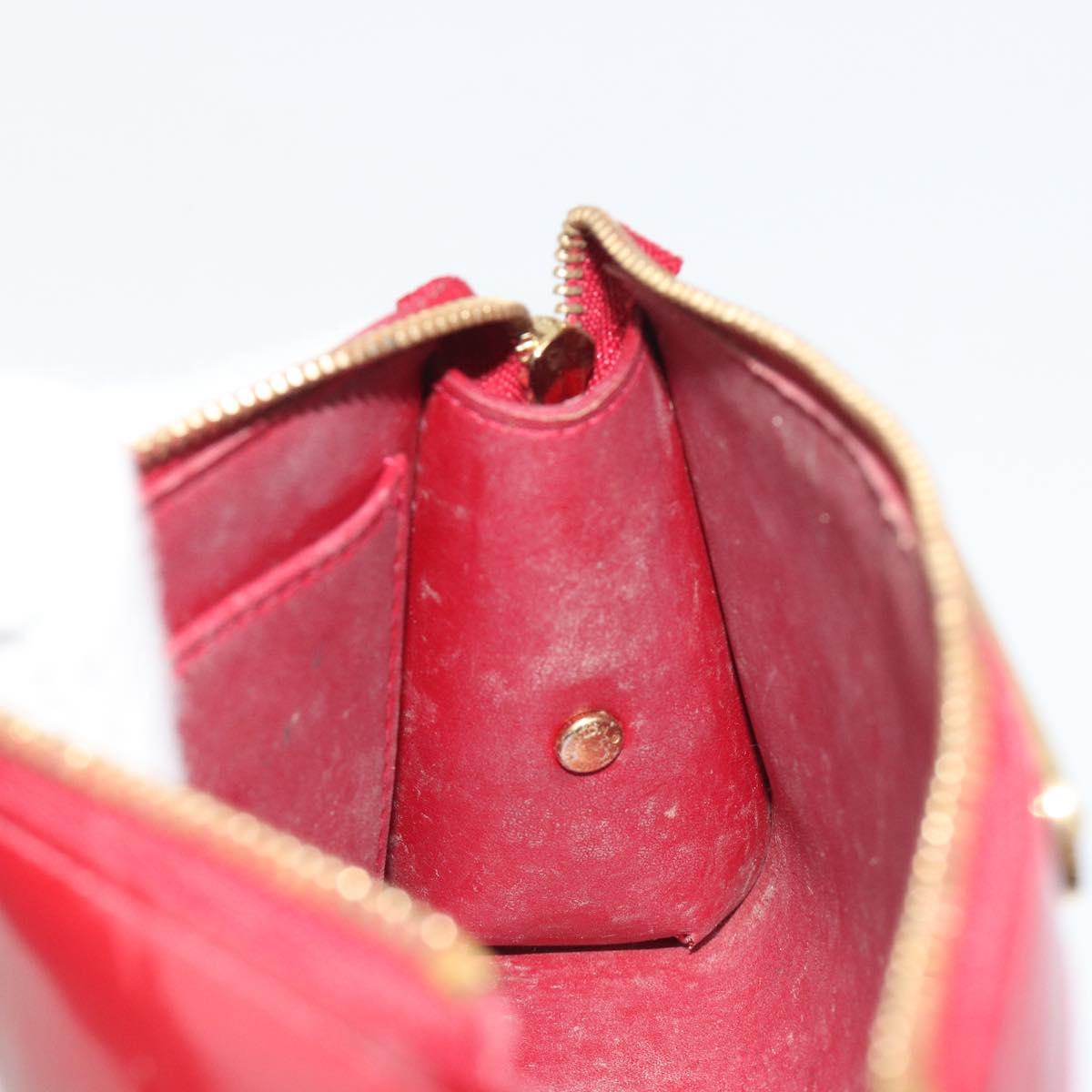 LOUIS VUITTON Monogram Vernis Trousse Cosmetic Pomme D'amour M93568 Auth 192945