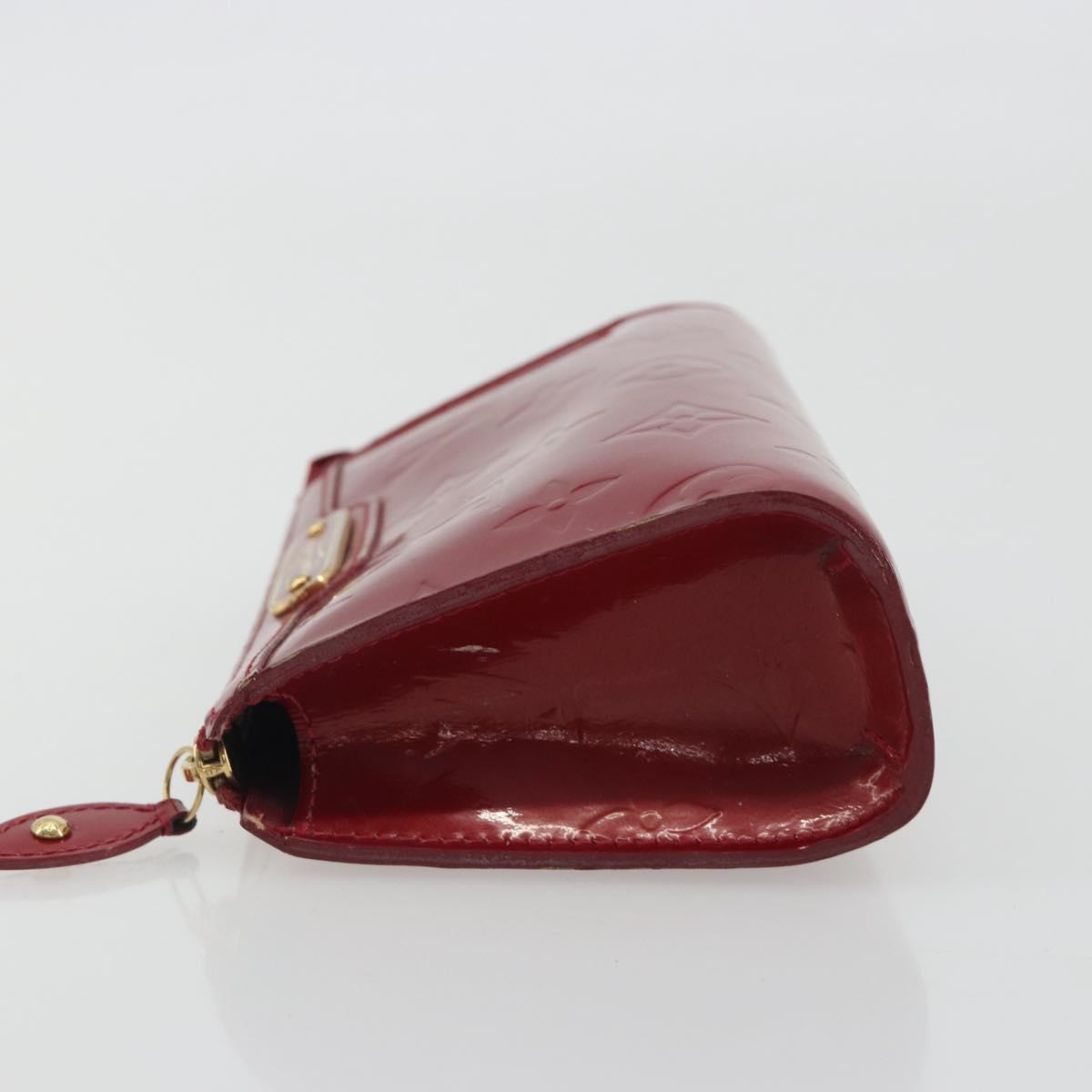 LOUIS VUITTON Monogram Vernis Trousse Cosmetic Pomme D'amour M93568 Auth 192945