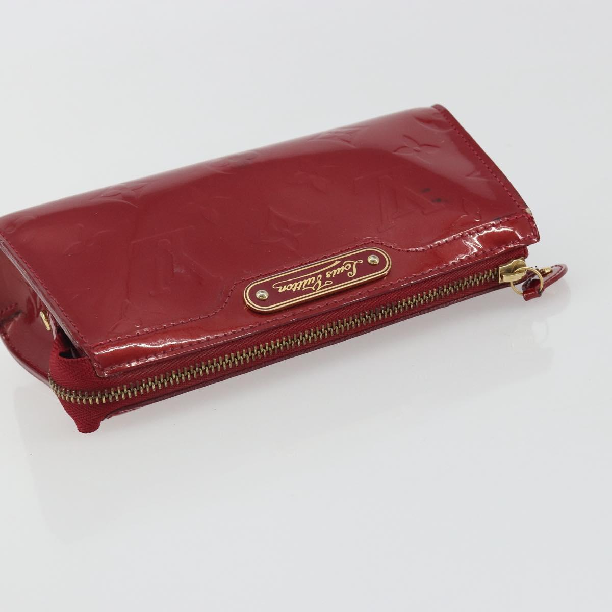 LOUIS VUITTON Monogram Vernis Trousse Cosmetic Pomme D'amour M93568 Auth 192945