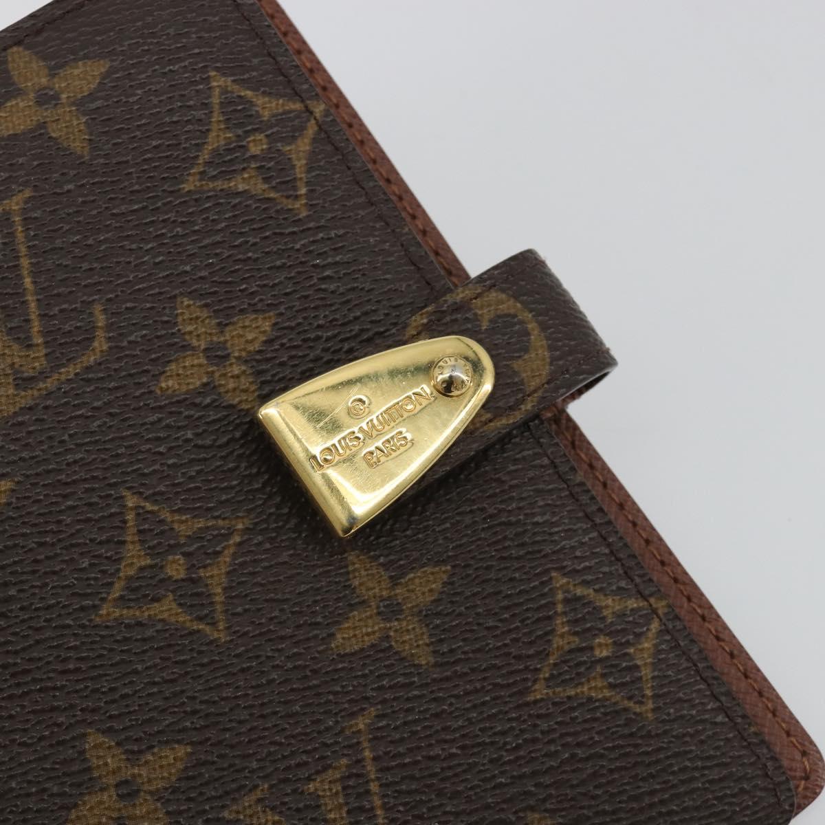 LOUIS VUITTON Monogram Agenda Partonaire PM Day Planner Cover R21029 Auth 192947
