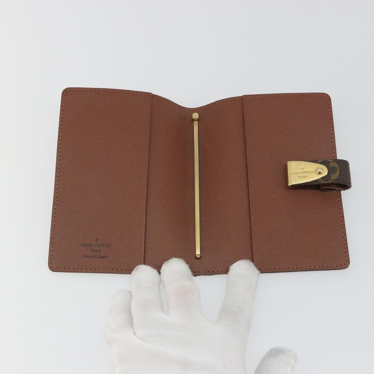 LOUIS VUITTON Monogram Agenda Partonaire PM Day Planner Cover R21029 Auth 192947