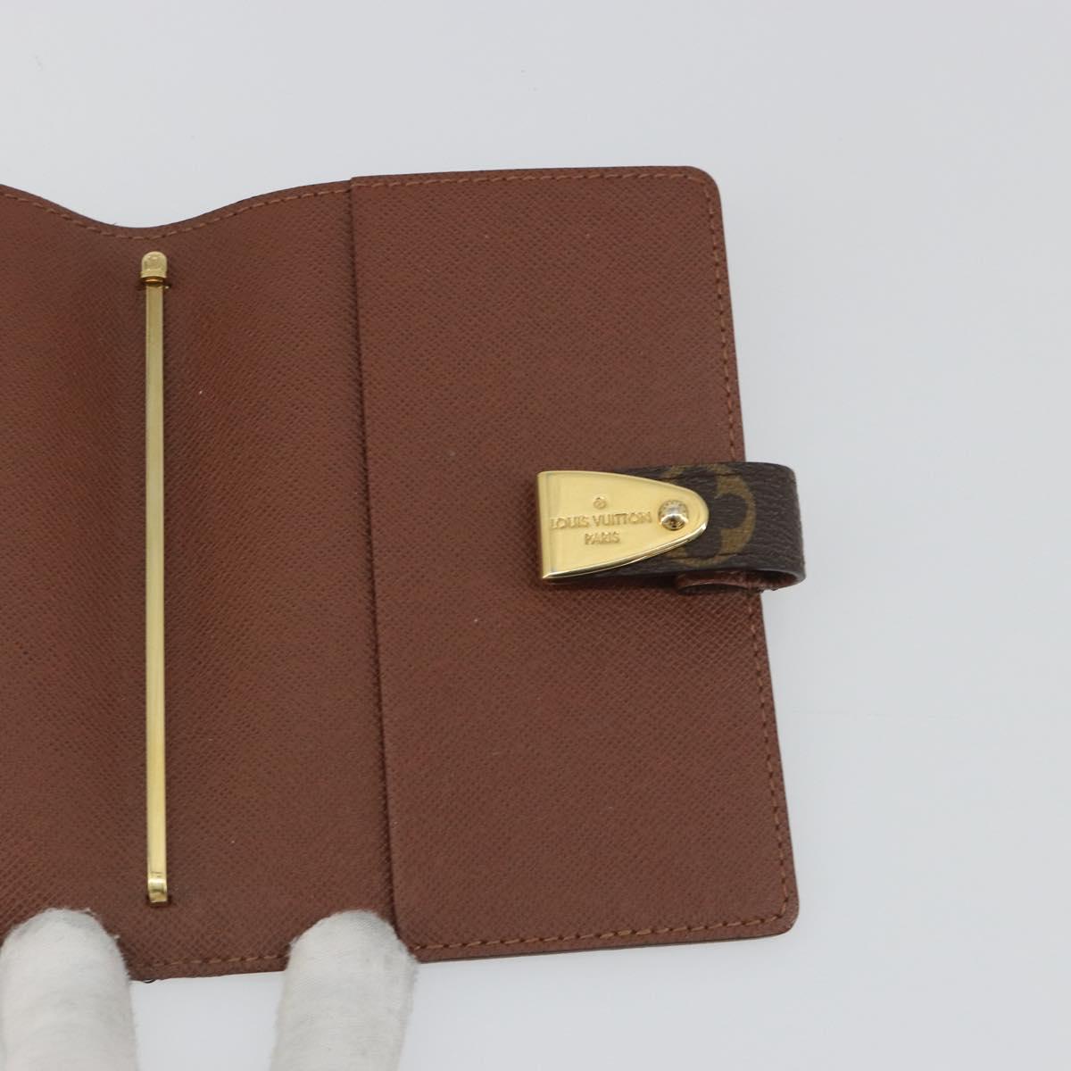 LOUIS VUITTON Monogram Agenda Partonaire PM Day Planner Cover R21029 Auth 192947