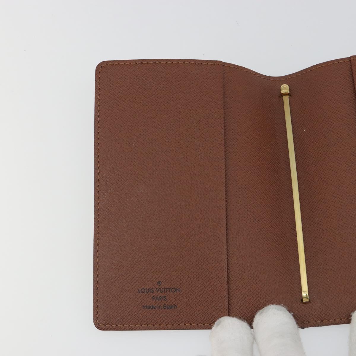 LOUIS VUITTON Monogram Agenda Partonaire PM Day Planner Cover R21029 Auth 192947