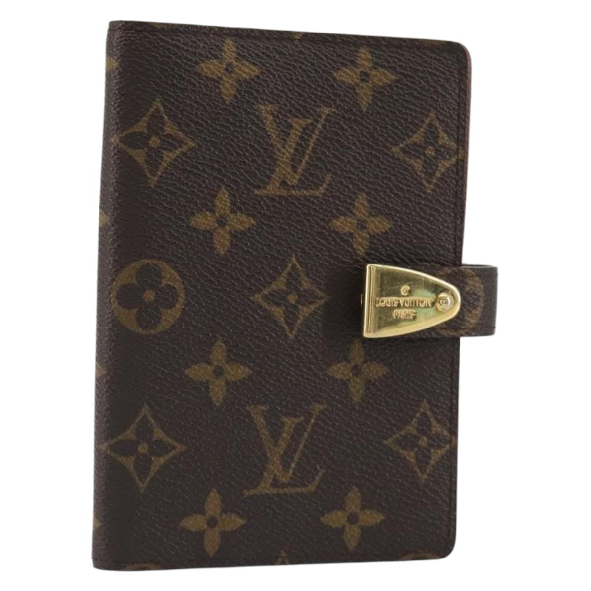 LOUIS VUITTON Monogram Agenda Partonaire PM Day Planner Cover R21029 Auth 192947