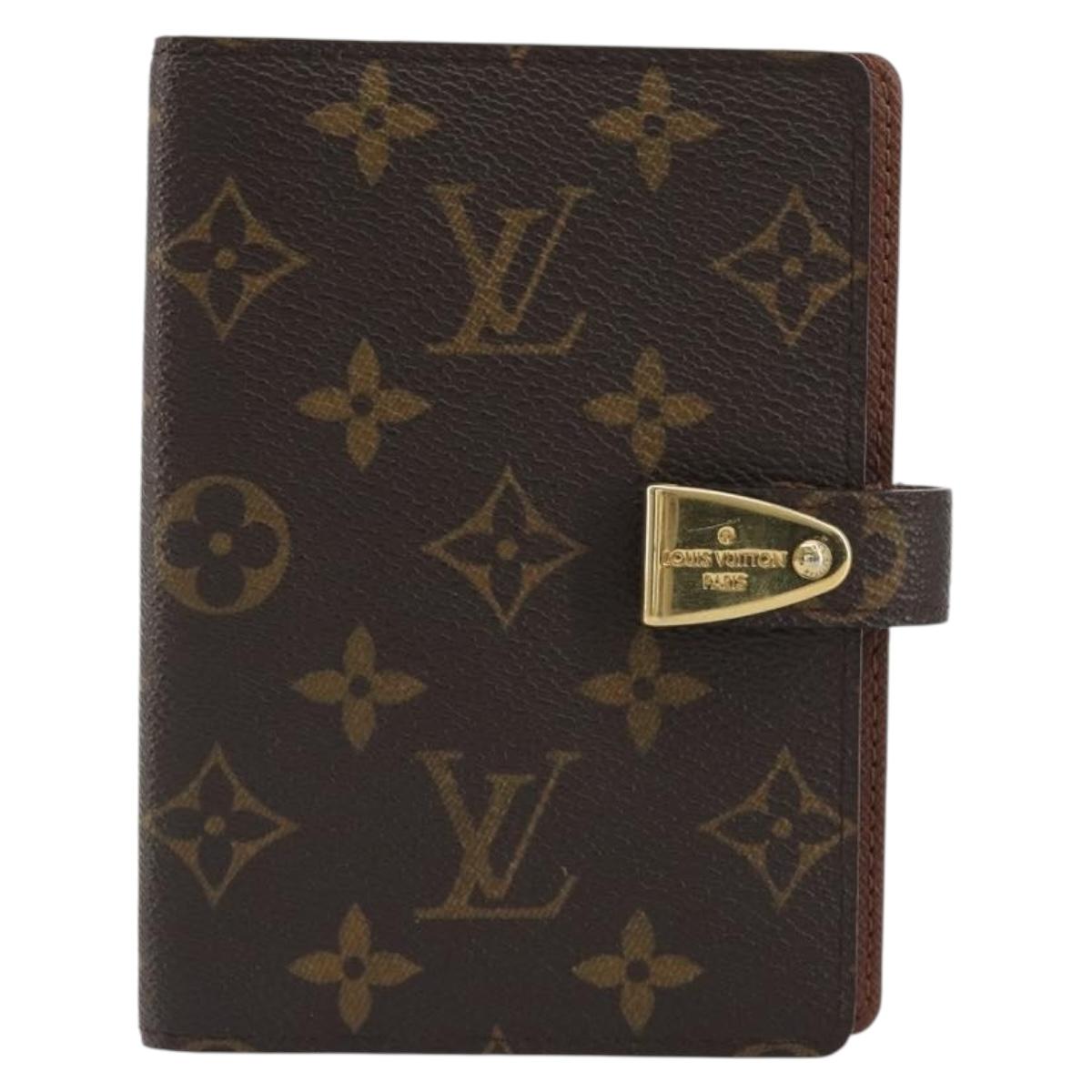 LOUIS VUITTON Monogram Agenda Partonaire PM Day Planner Cover R21029 Auth 192947