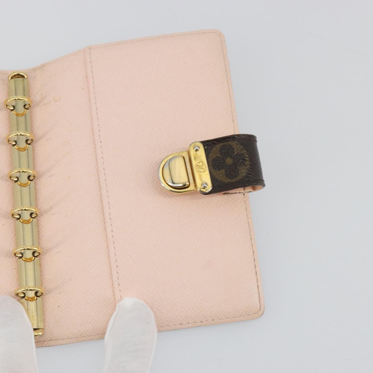 LOUIS VUITTON Monogram Agenda PM Koala Day Planner Cover Pink R21013 Auth 192948