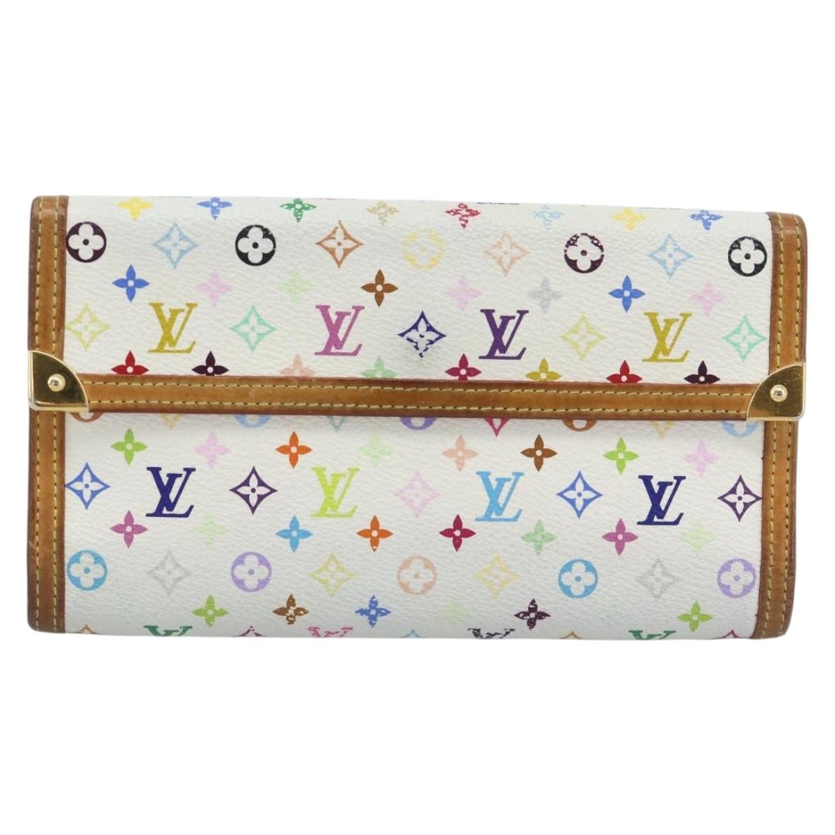 LOUIS VUITTON Monogram Multicolor Porte Tresor International M92659 Auth 192950