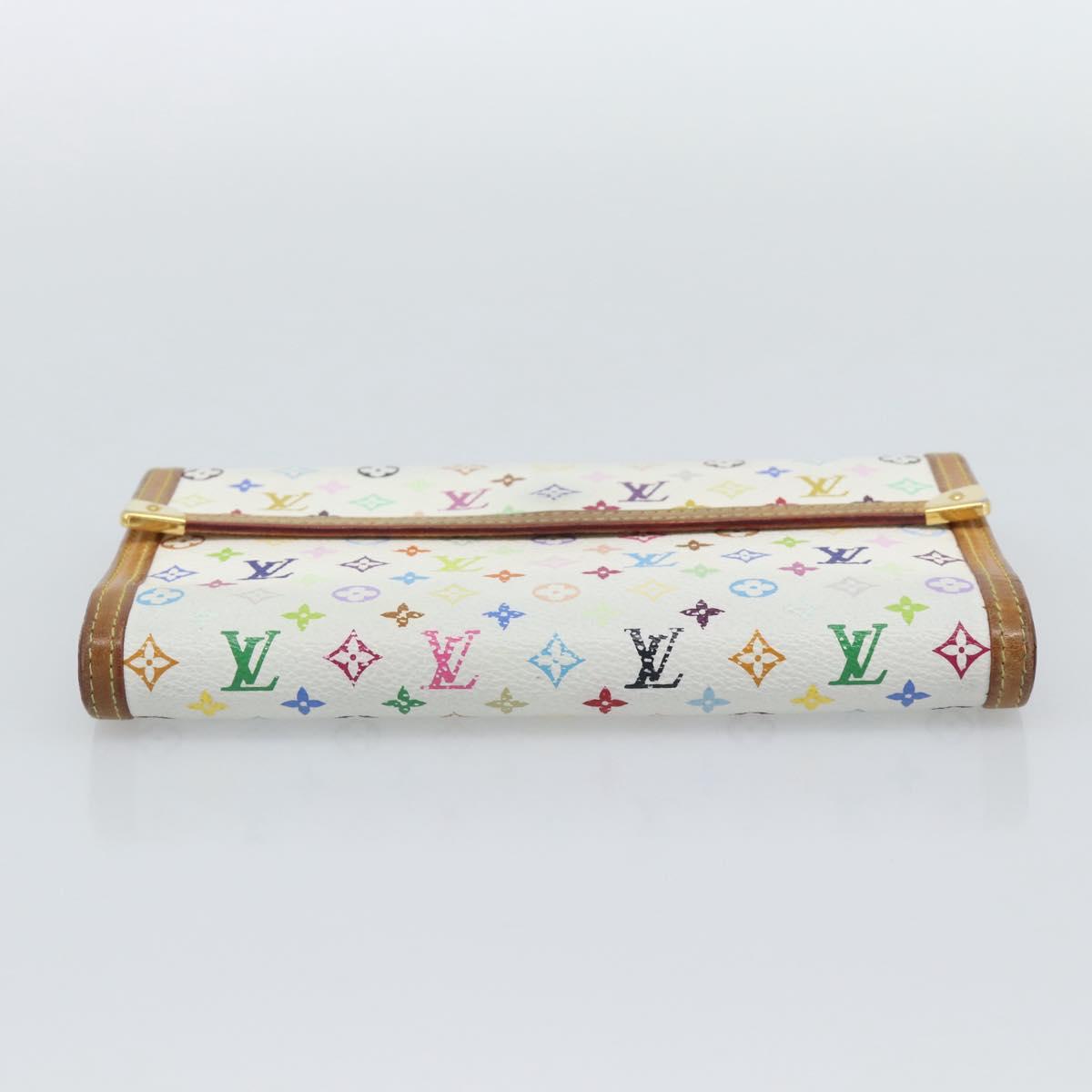LOUIS VUITTON Monogram Multicolor Porte Tresor International M92659 Auth 192950