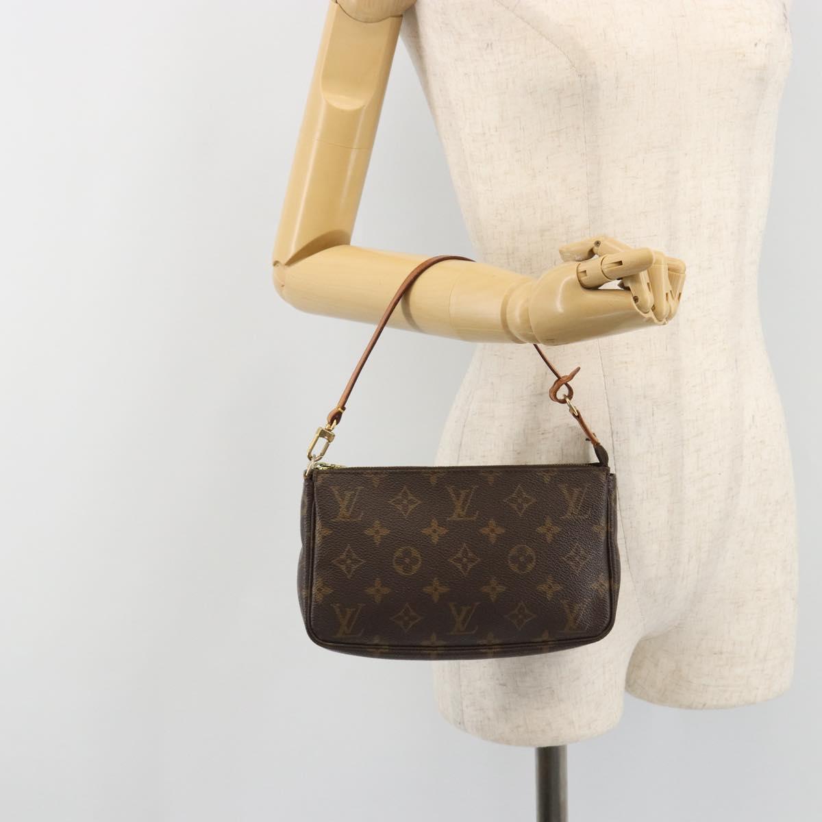 LOUIS VUITTON Monogram Pochette Accessoires Pouch M51980 LV Auth 192971