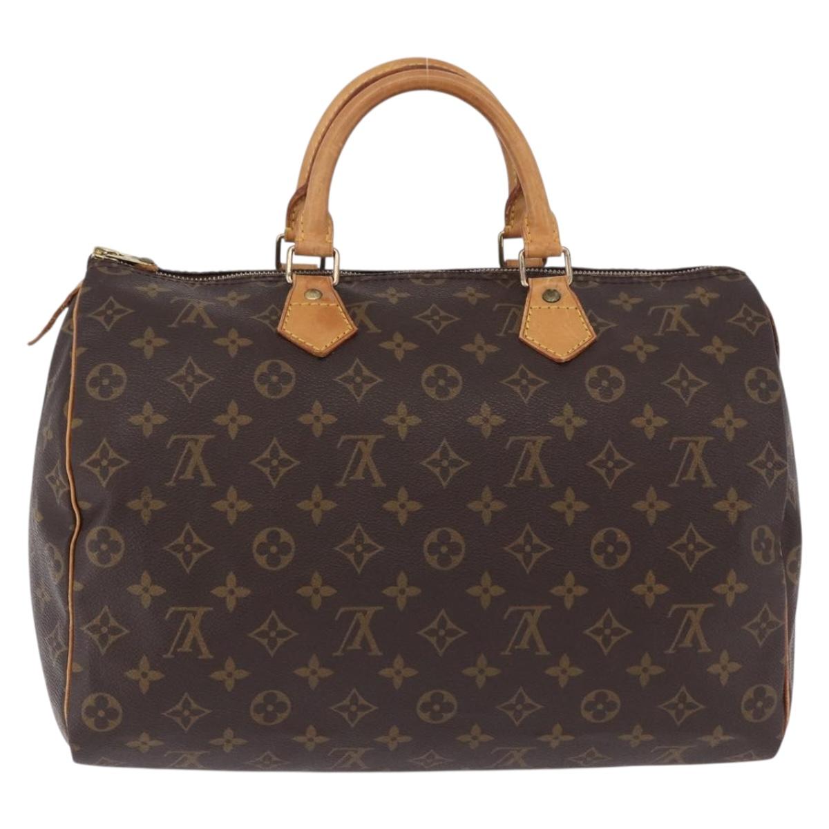 LOUIS VUITTON Monogram Speedy 35 Hand Bag M41524 LV Auth 192974A