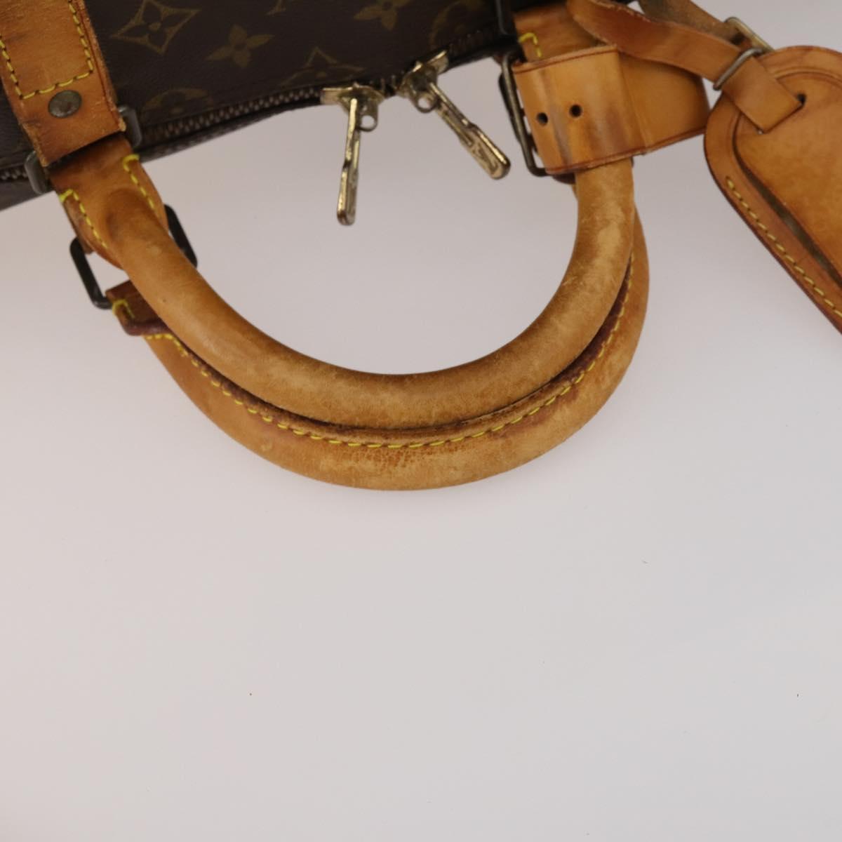 LOUIS VUITTON Monogram Keepall Bandouliere 55 Boston Bag M41414 LV Auth 192976