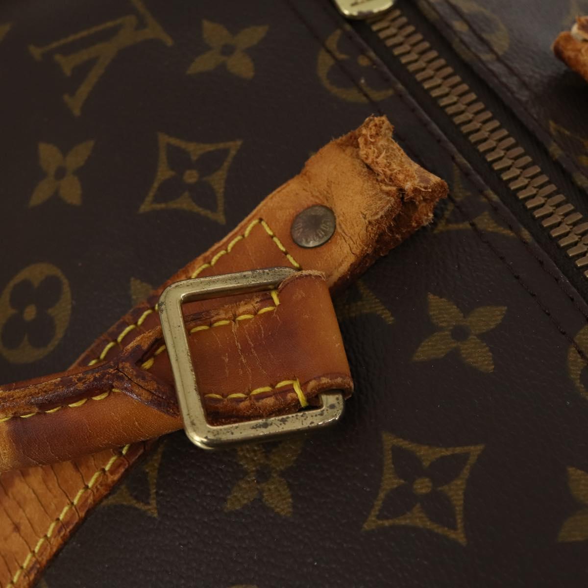 LOUIS VUITTON Monogram Keepall Bandouliere 55 Boston Bag M41414 LV Auth 192981