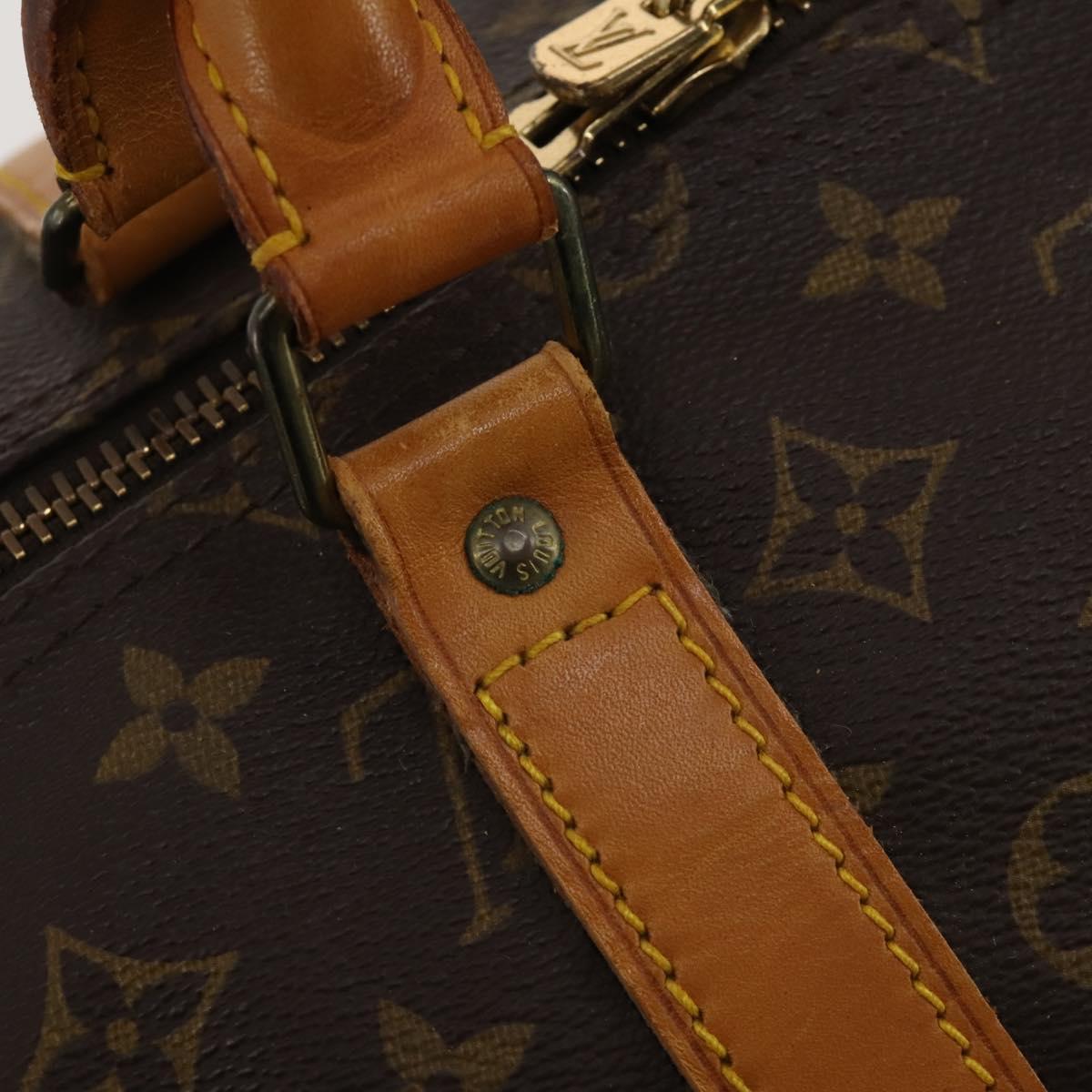 LOUIS VUITTON Monogram Keepall 55 Boston Bag M41424 LV Auth 192989
