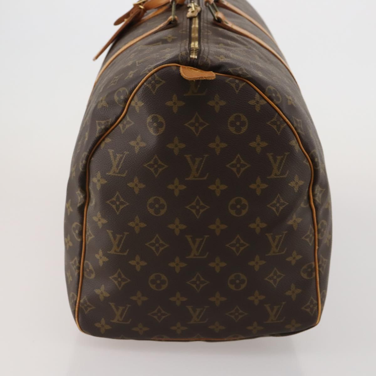 LOUIS VUITTON Monogram Keepall 55 Boston Bag M41424 LV Auth 192989