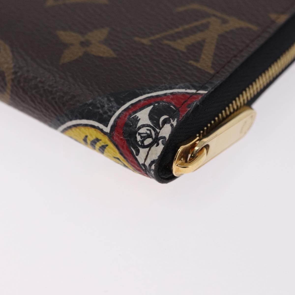 LOUIS VUITTON Monogram Zippy Coin Purse Yamamoto Hirosai M67250 LV Auth 192992M