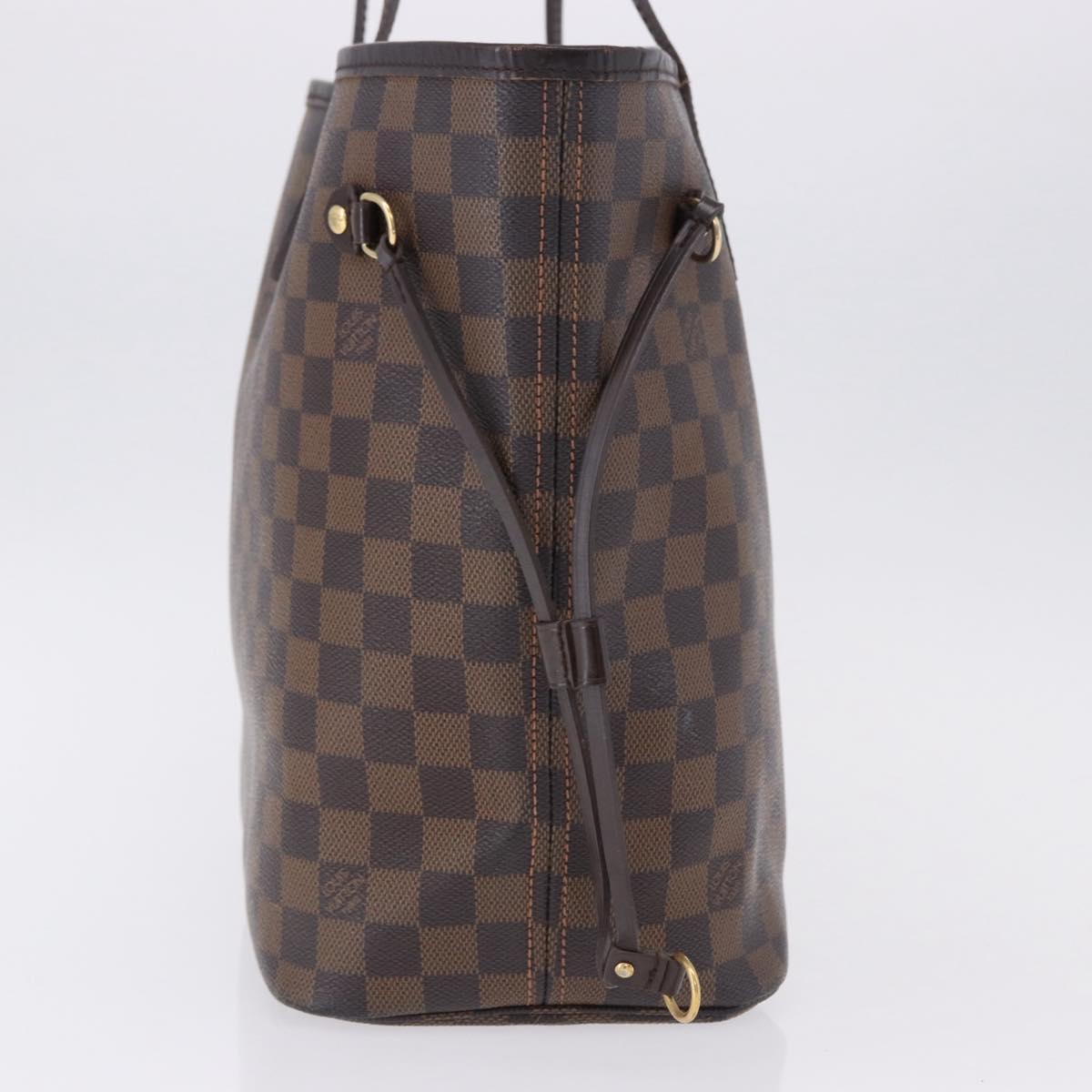 LOUIS VUITTON Damier Ebene Neverfull MM Tote Bag N51105 LV Auth 192997A