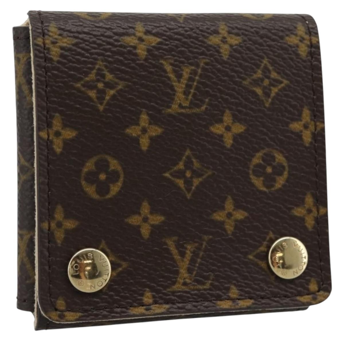 LOUIS VUITTON Monogram Jewelry Case Jewelry Box LV Auth 193000V