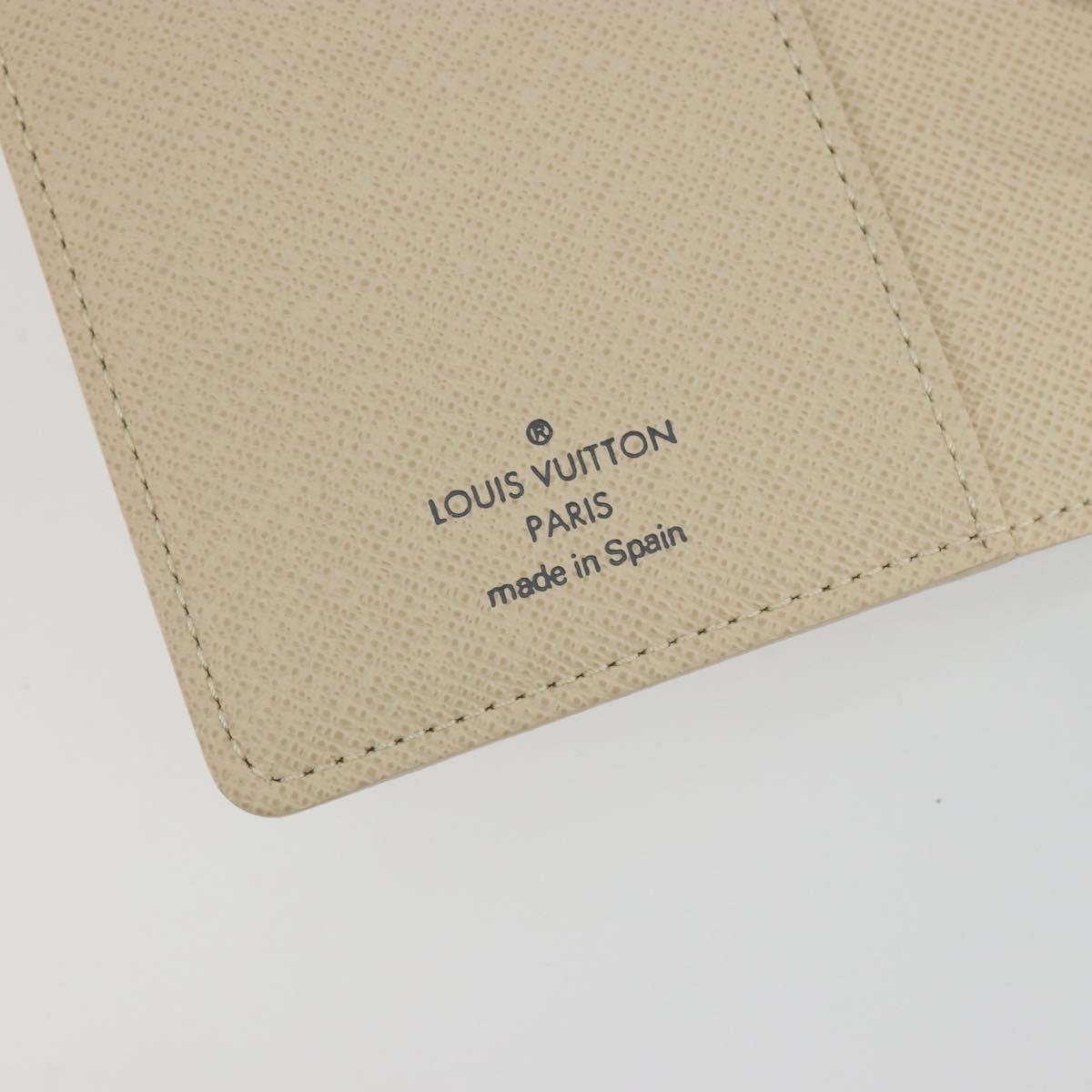 LOUIS VUITTON Damier Azur Agenda PM Day Planner Cover R20706 LV Auth 193001V