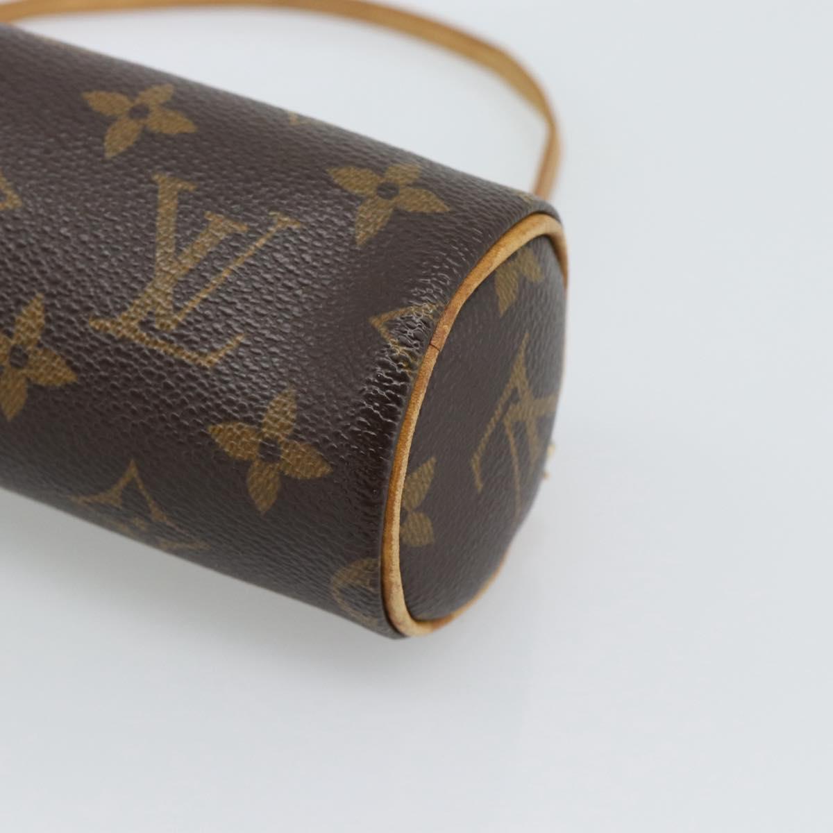 LOUIS VUITTON Monogram Papillon Pouch LV Auth 193005
