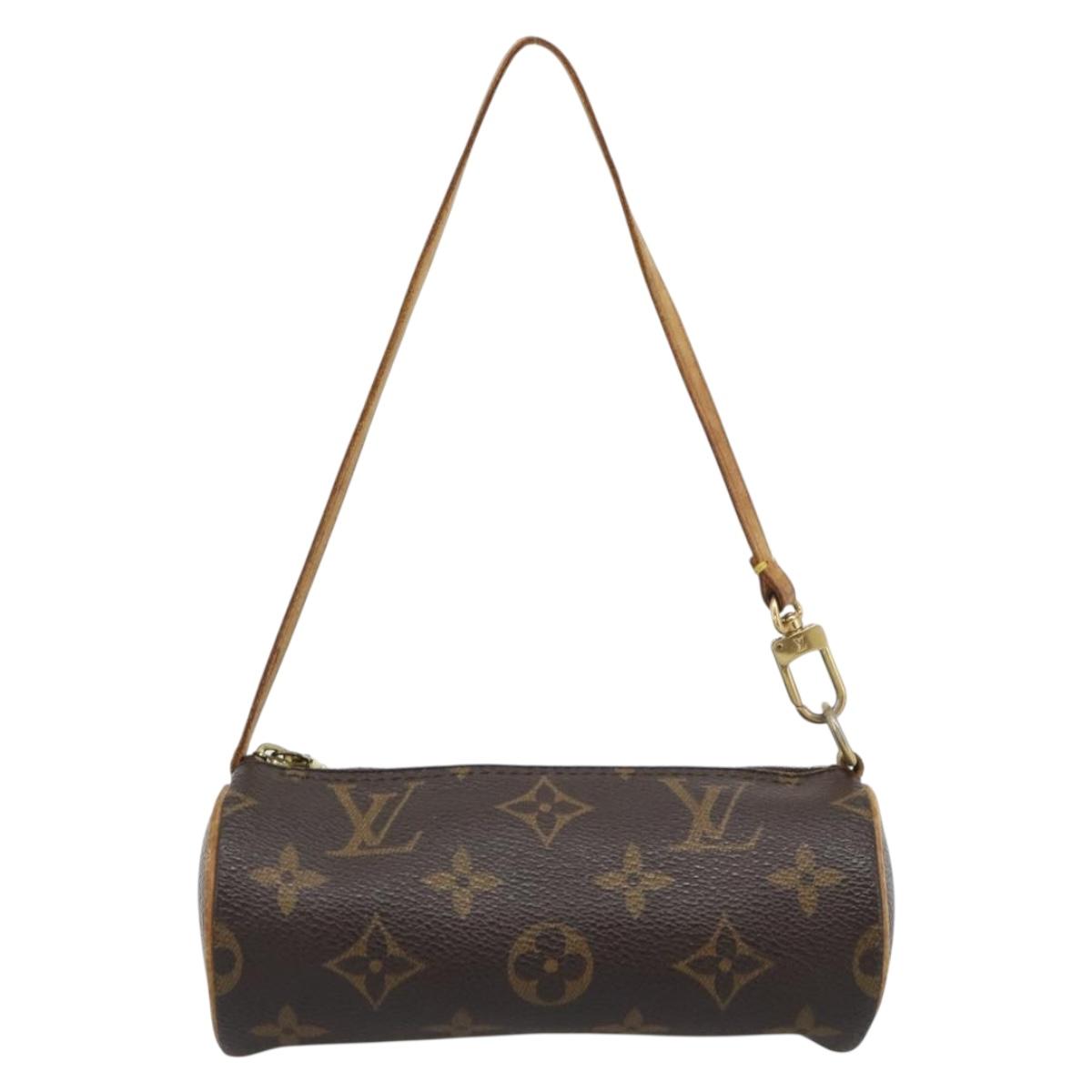 LOUIS VUITTON Monogram Papillon Pouch LV Auth 193005