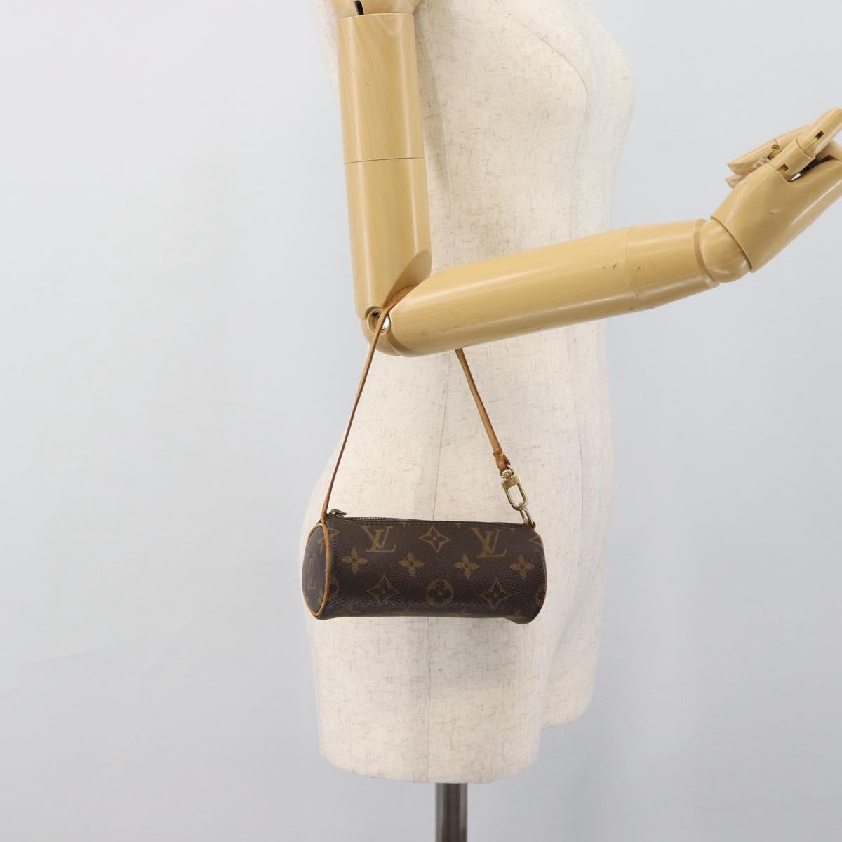 LOUIS VUITTON Monogram Papillon Pouch LV Auth 193005