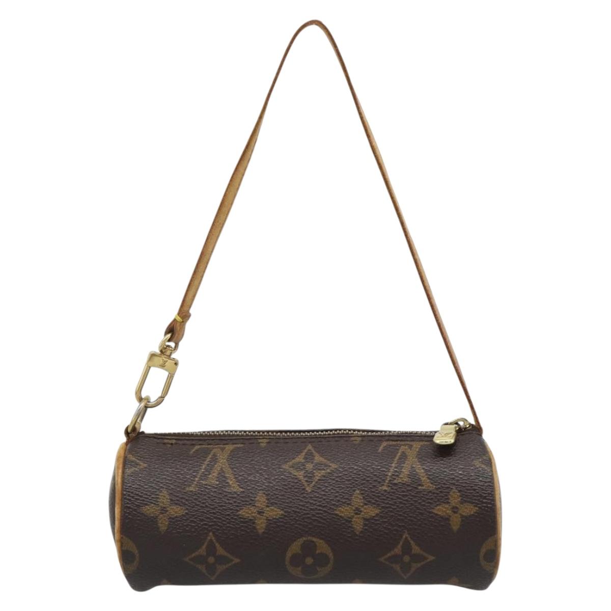 LOUIS VUITTON Monogram Papillon Pouch LV Auth 193005