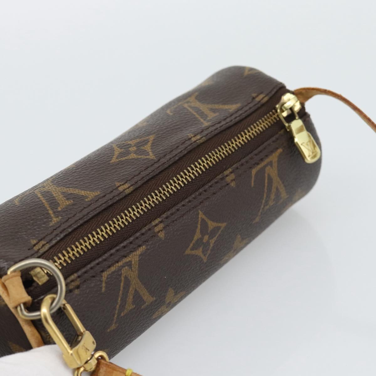 LOUIS VUITTON Monogram Papillon Pouch LV Auth 193005