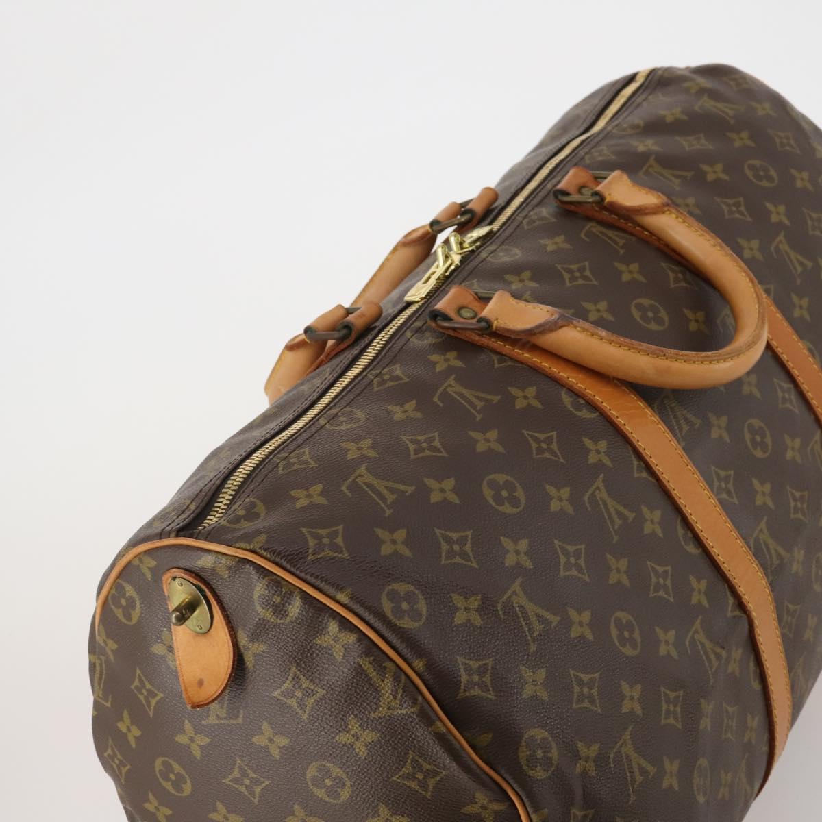 LOUIS VUITTON Monogram Keepall 50 Boston Bag M41426 LV Auth 193007A