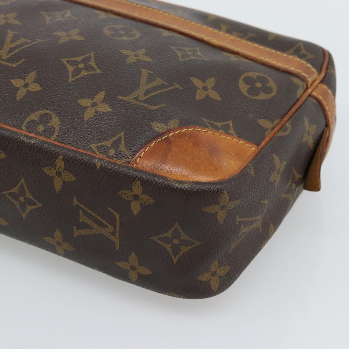 LOUIS VUITTON Monogram Compiegne 28 Clutch Bag M51845 LV Auth 193008