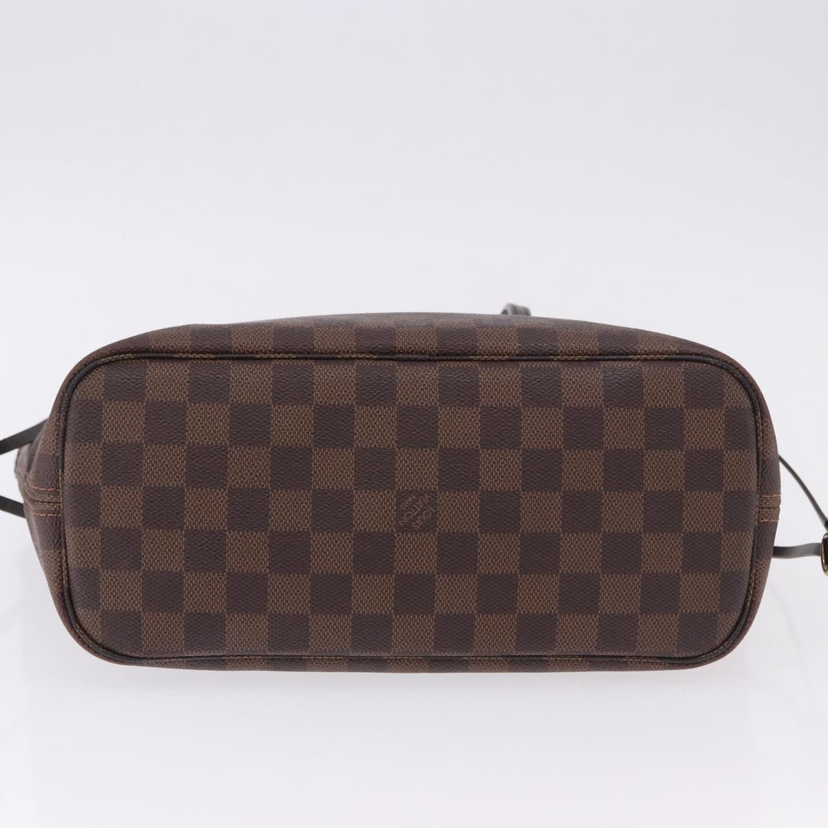 LOUIS VUITTON Damier Ebene Neverfull PM Tote Bag N51109 LV Auth 193009A