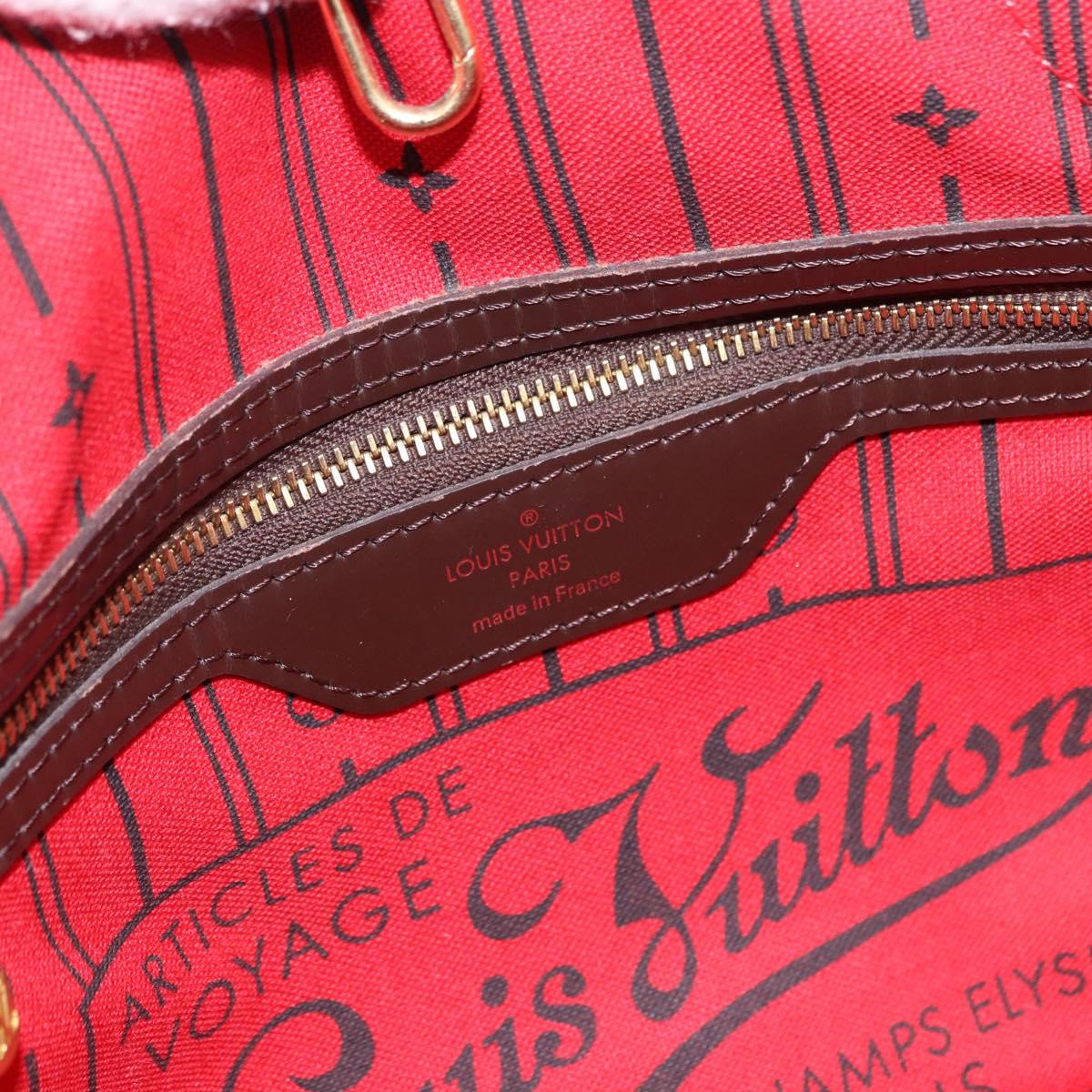 LOUIS VUITTON Damier Ebene Neverfull PM Tote Bag N51109 LV Auth 193009A