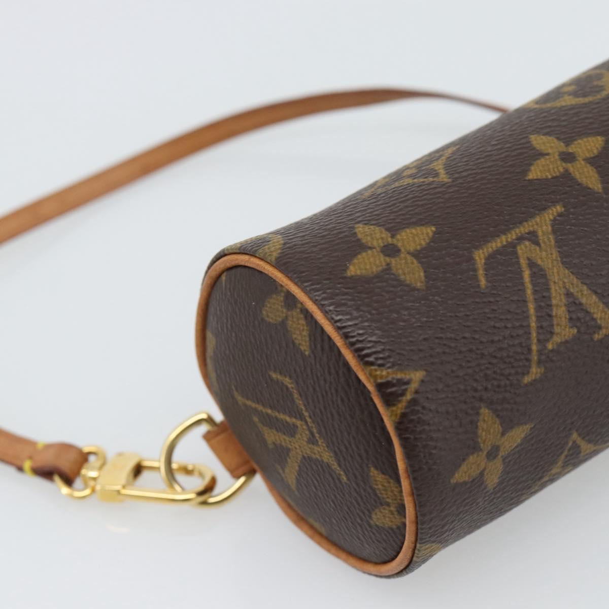 LOUIS VUITTON Monogram Papillon Pouch LV Auth 193015