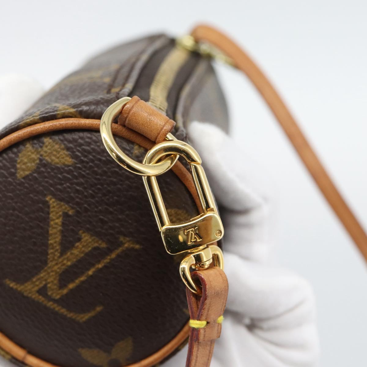 LOUIS VUITTON Monogram Papillon Pouch LV Auth 193015