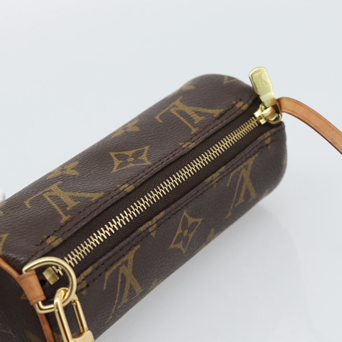 LOUIS VUITTON Monogram Papillon Pouch LV Auth 193015
