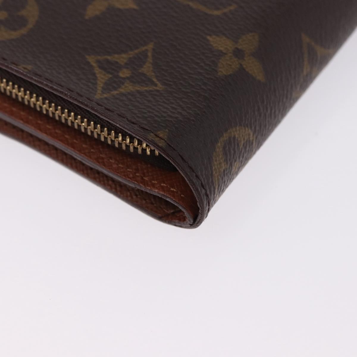 LOUIS VUITTON Monogram Compact Zip Wallet M61667 LV Auth 193020A