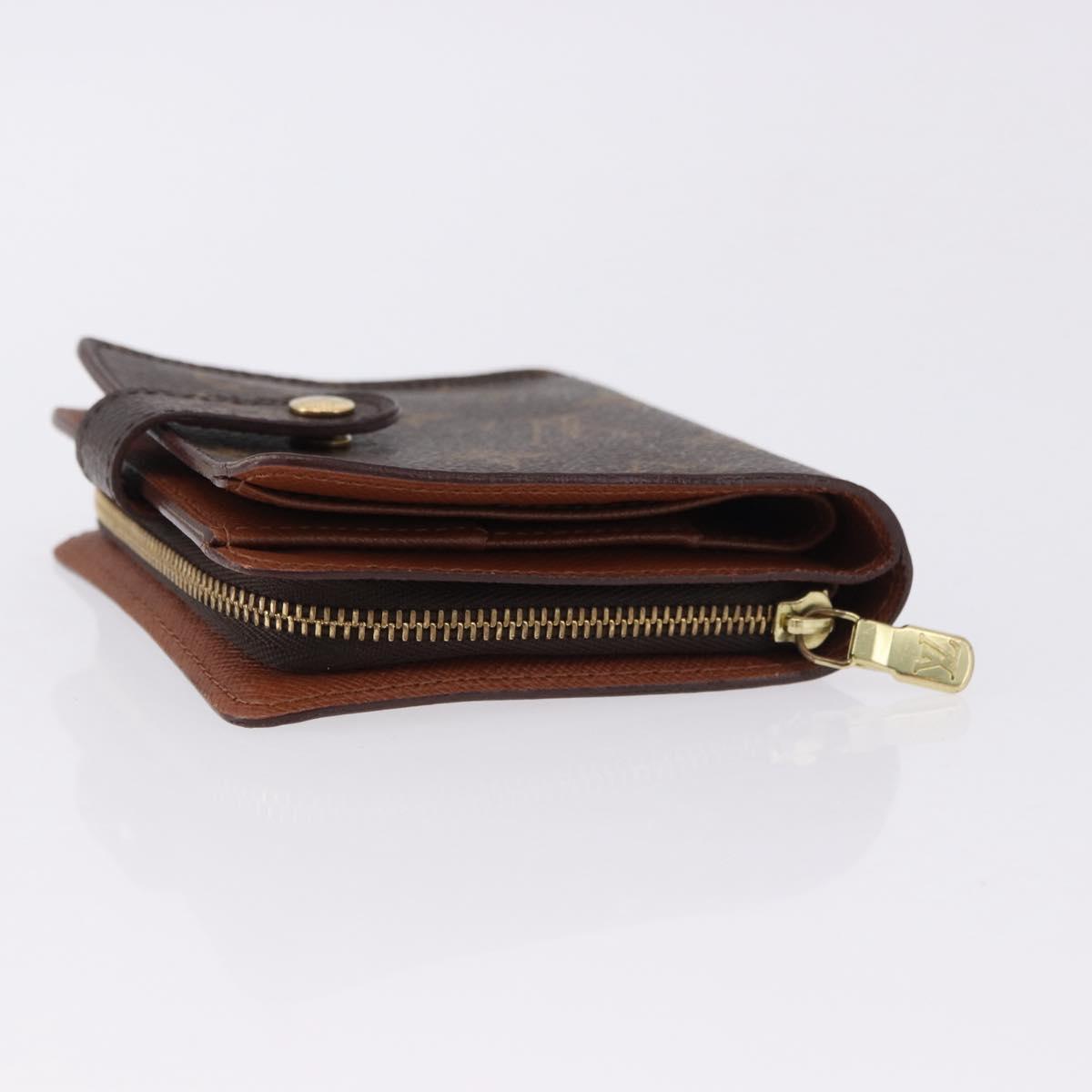 LOUIS VUITTON Monogram Compact Zip Wallet M61667 LV Auth 193020A