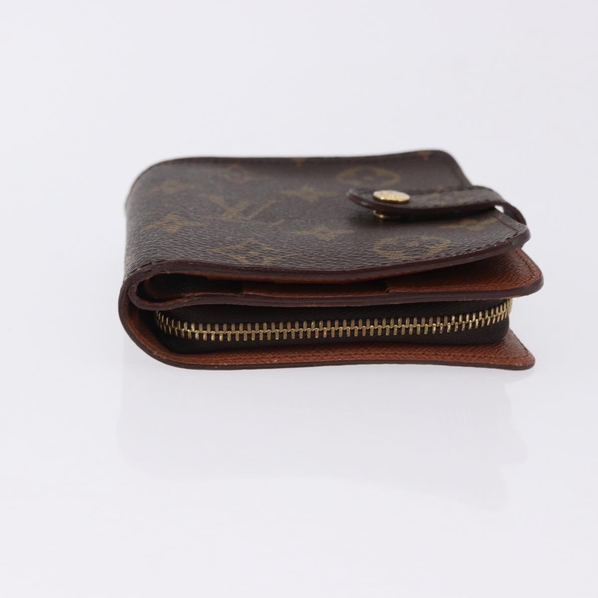 LOUIS VUITTON Monogram Compact Zip Wallet M61667 LV Auth 193020A