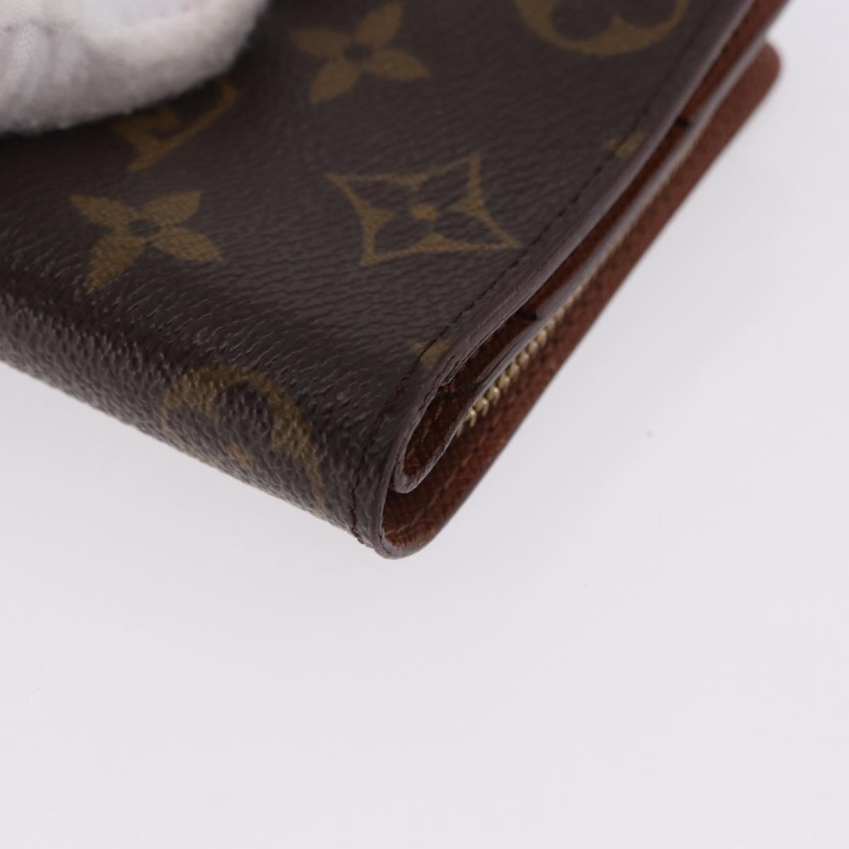 LOUIS VUITTON Monogram Compact Zip Wallet M61667 LV Auth 193020A