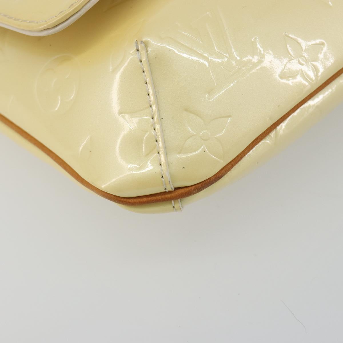 LOUIS VUITTON Monogram Vernis Thompson Street Bag Perle M91203 LV Auth 193024