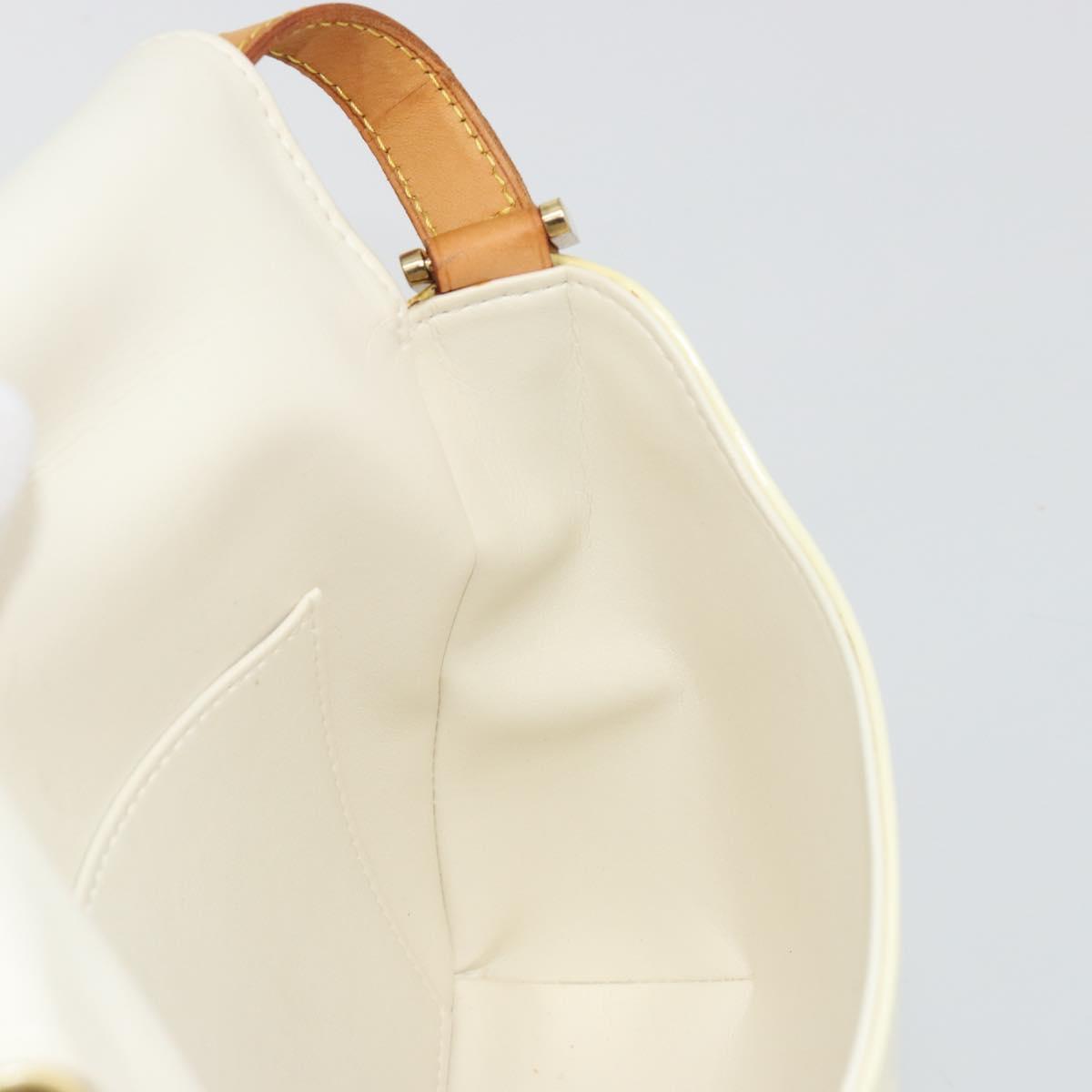 LOUIS VUITTON Monogram Vernis Thompson Street Bag Perle M91203 LV Auth 193024