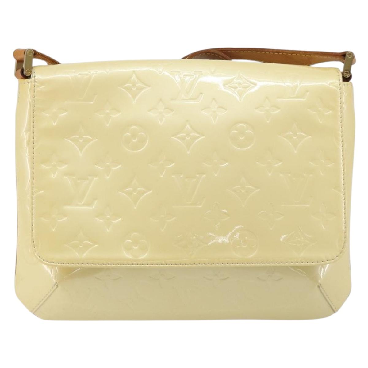 LOUIS VUITTON Monogram Vernis Thompson Street Bag Perle M91203 LV Auth 193024