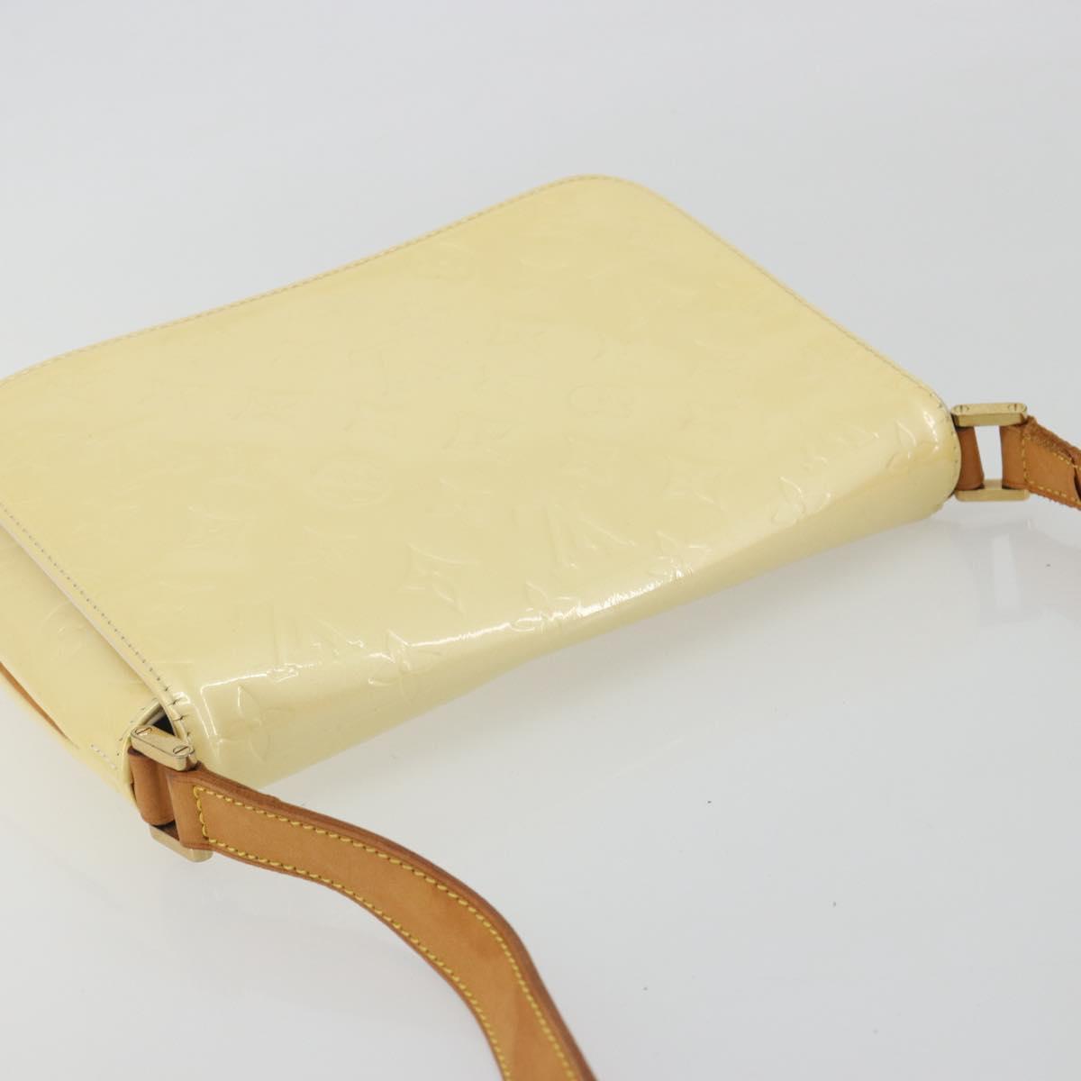 LOUIS VUITTON Monogram Vernis Thompson Street Bag Perle M91203 LV Auth 193024