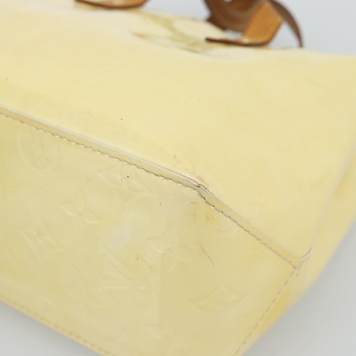 LOUIS VUITTON Monogram Vernis Reade PM Hand Bag Perle M91336 LV Auth 193025