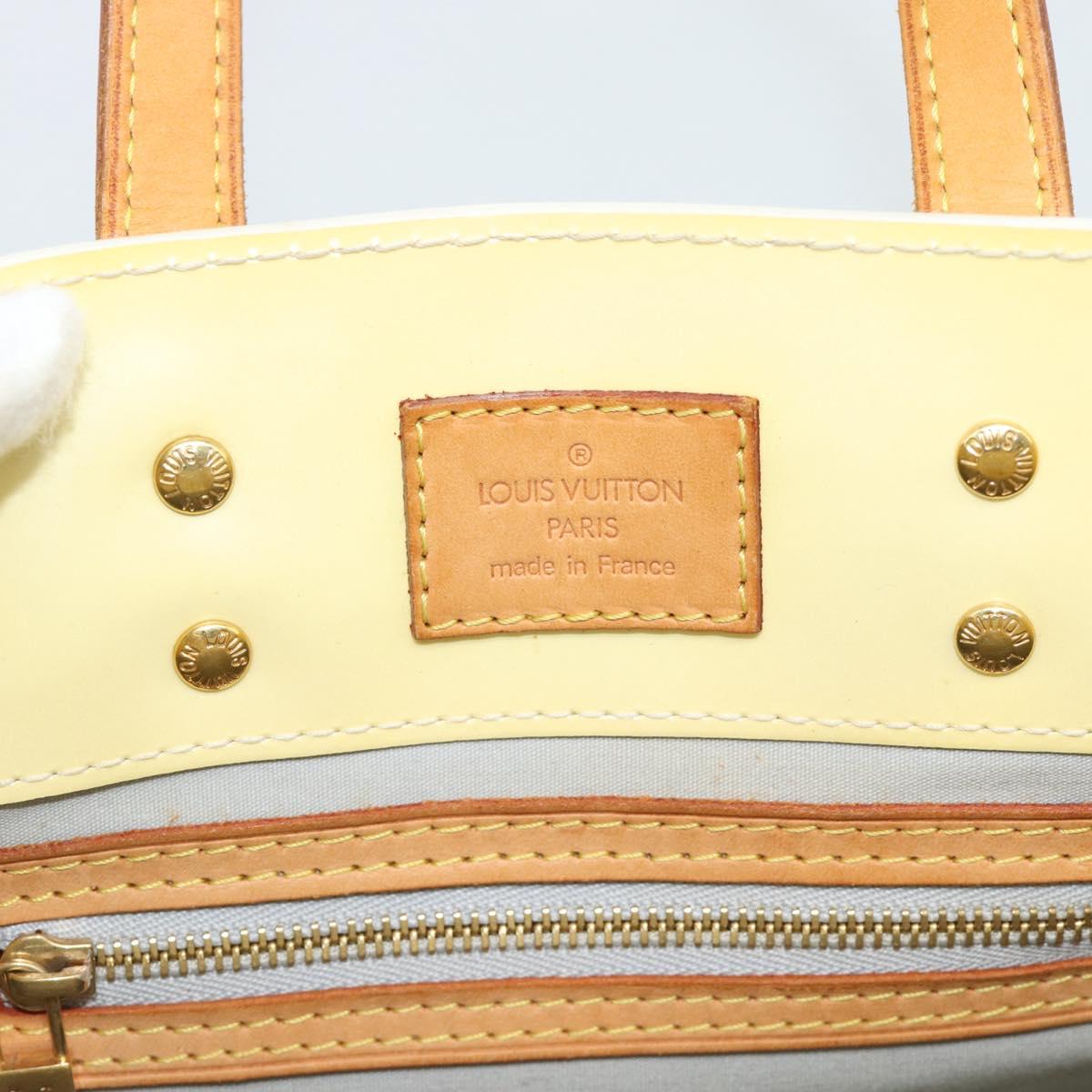LOUIS VUITTON Monogram Vernis Reade PM Hand Bag Perle M91336 LV Auth 193025