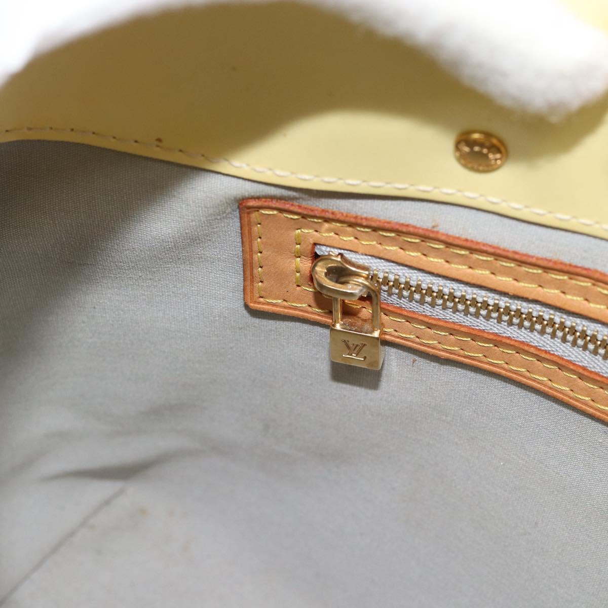 LOUIS VUITTON Monogram Vernis Reade PM Hand Bag Perle M91336 LV Auth 193025