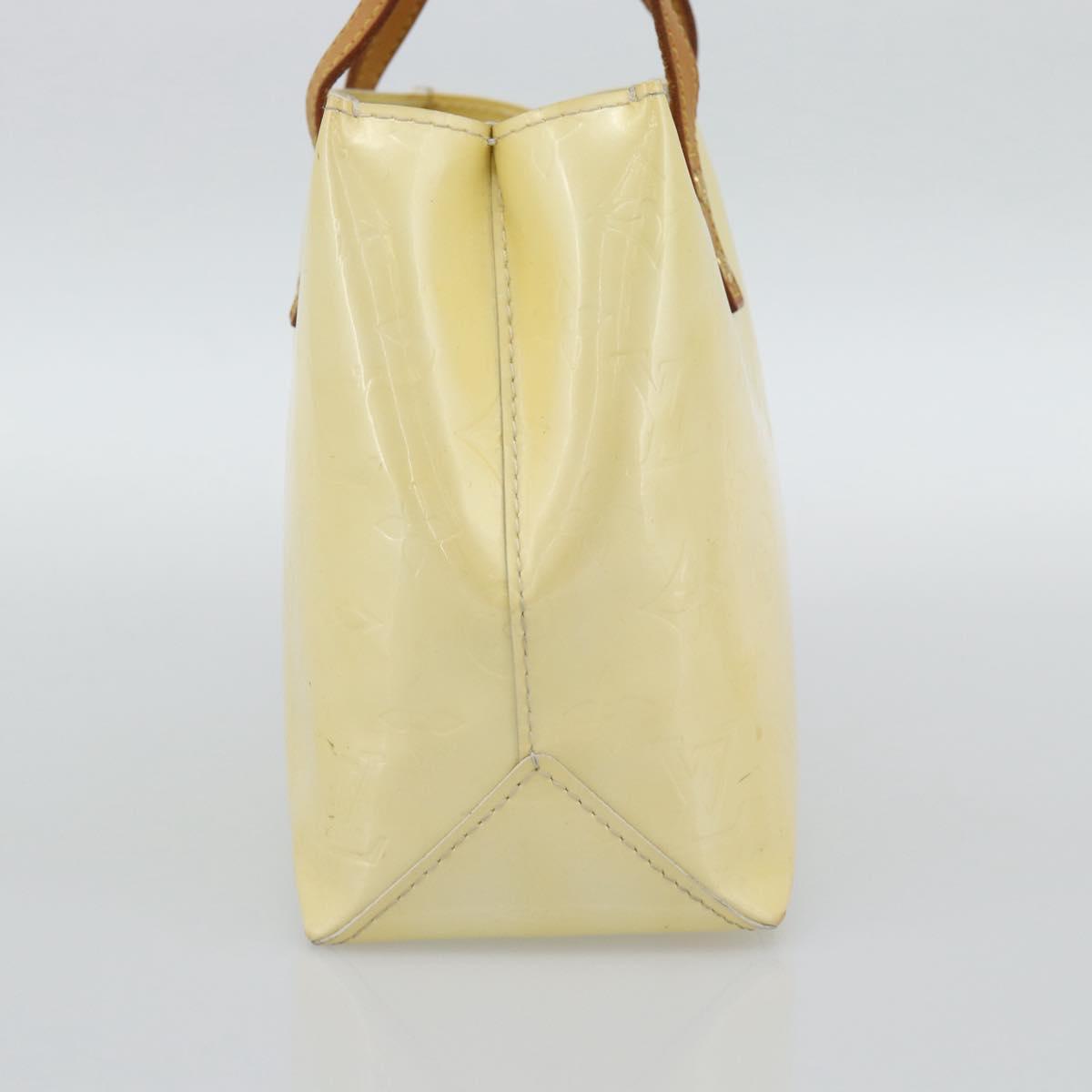 LOUIS VUITTON Monogram Vernis Reade PM Hand Bag Perle M91336 LV Auth 193025