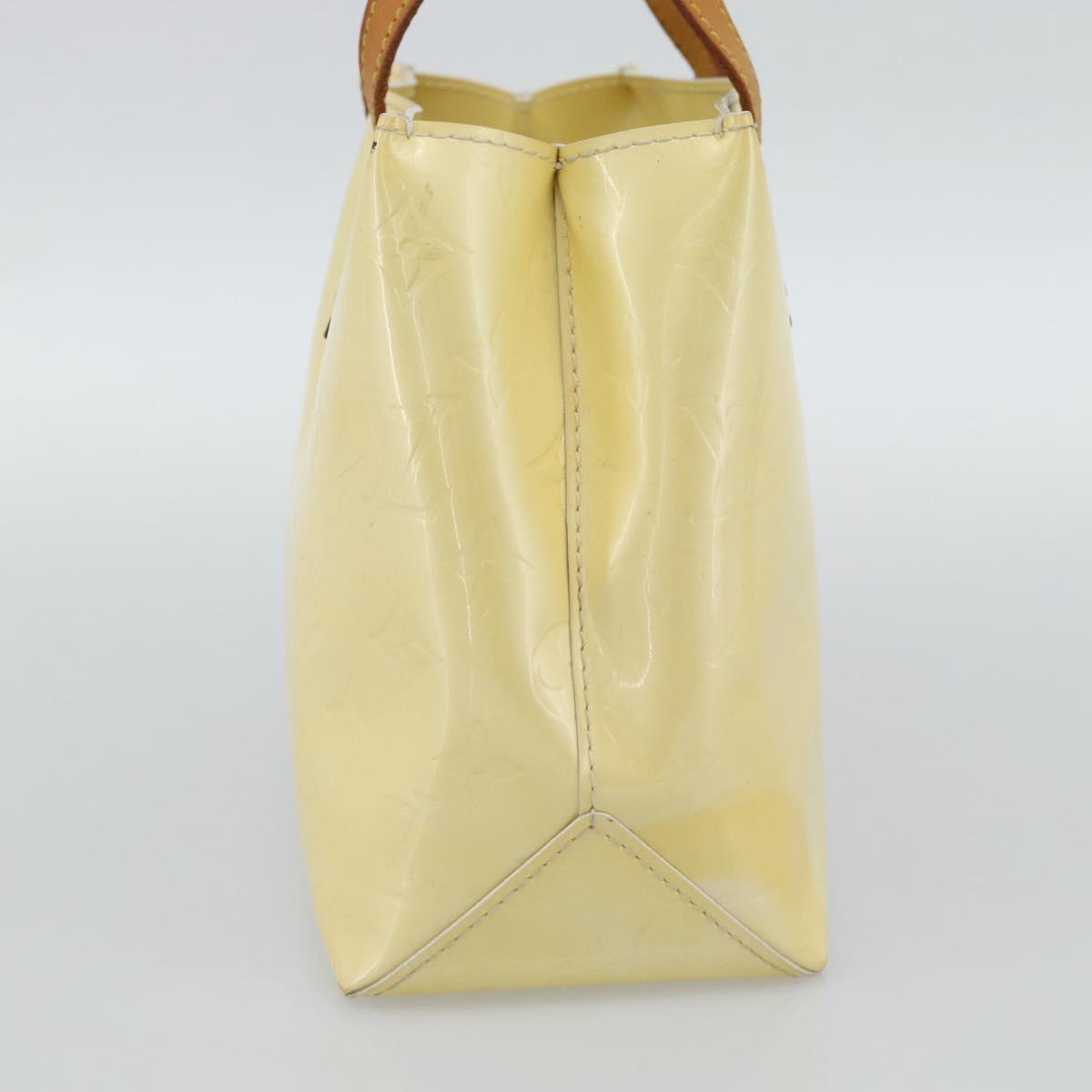 LOUIS VUITTON Monogram Vernis Reade PM Hand Bag Perle M91336 LV Auth 193025